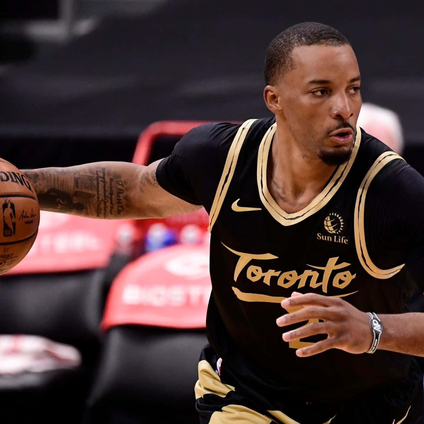 Norman Powell Toronto Raptors Versus Utah Jazz Wallpaper