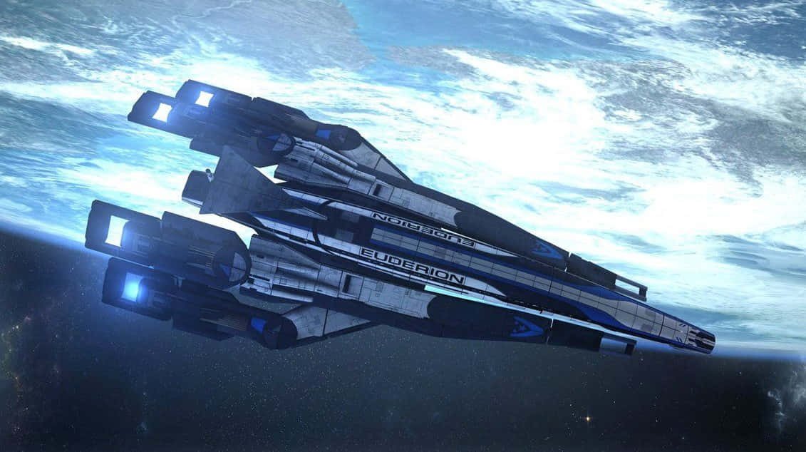 Normandy Sr-2 Soaring Through Space Wallpaper