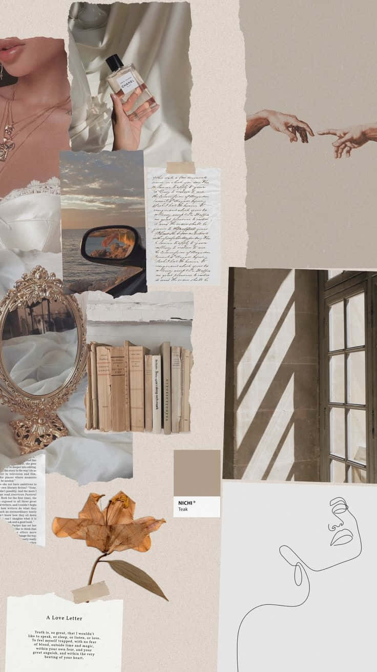 Nostalgic_ Moodboard_ Collage Wallpaper