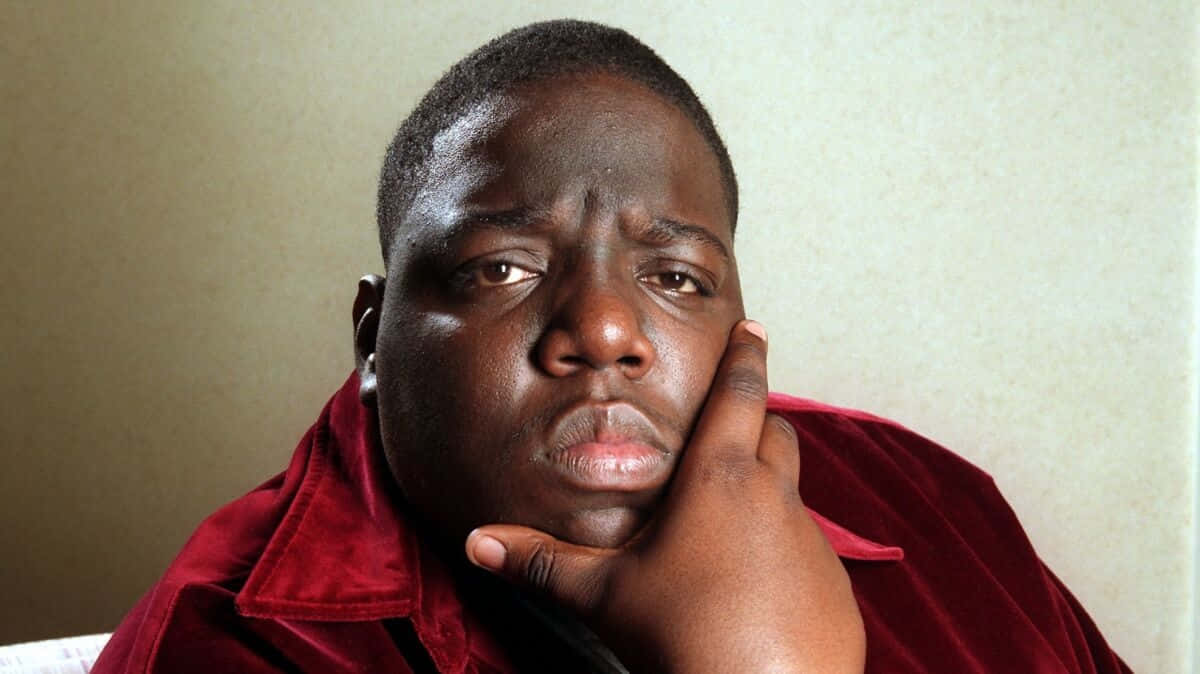 Notorious_ B I G_ Thoughtful_ Pose Wallpaper