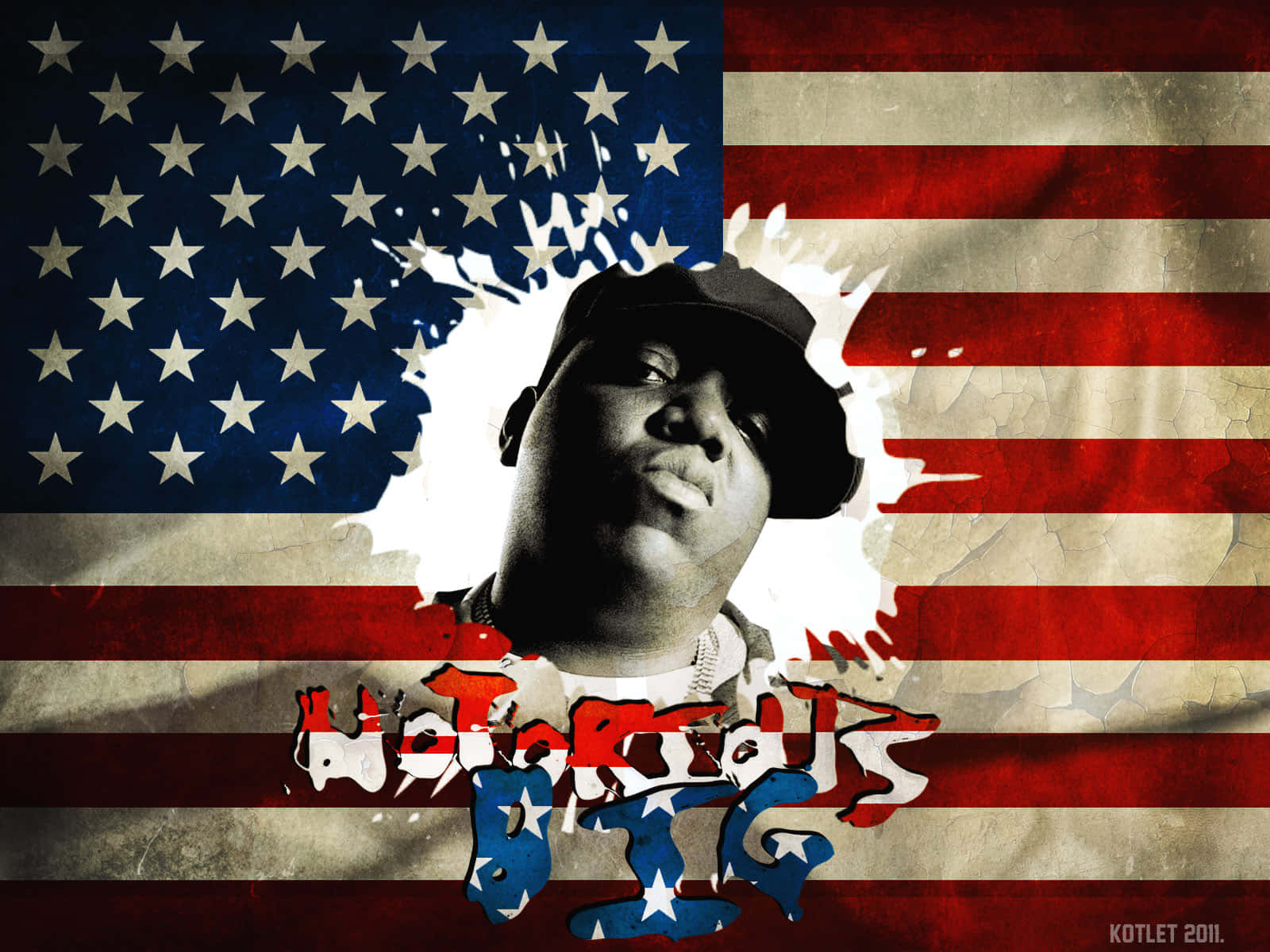 Notorious Flag Art Wallpaper