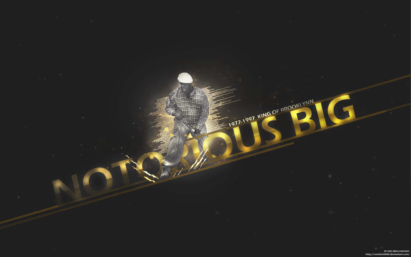 Notorious Golden Title Wallpaper