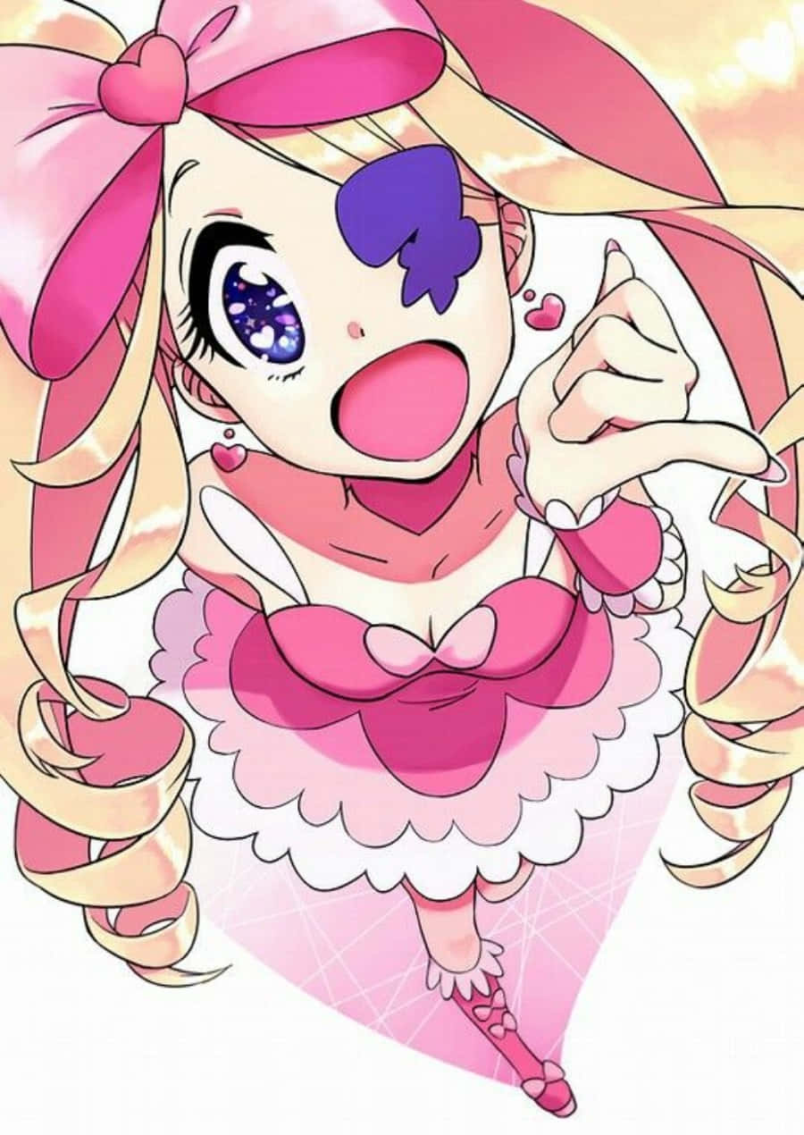 Nui Harime Striking A Pose In Her Vibrant Outfit Wallpaper