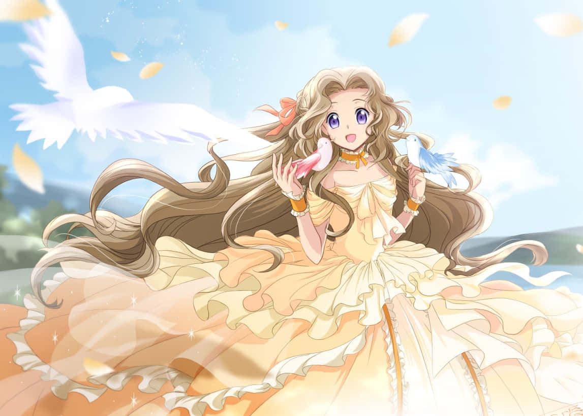 Nunnally Lamperouge Smiling Radiantly Wallpaper