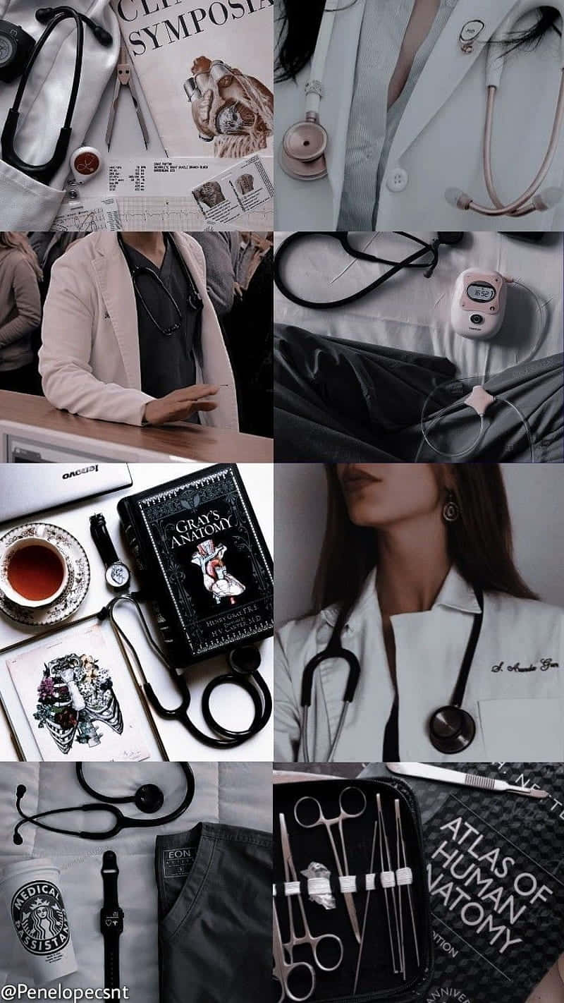 Nursing Aesthetic Collage Wallpaper