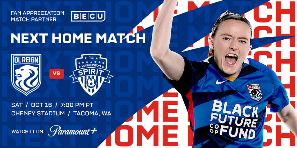 O L Reignvs Washington Spirit Match Promotion Wallpaper