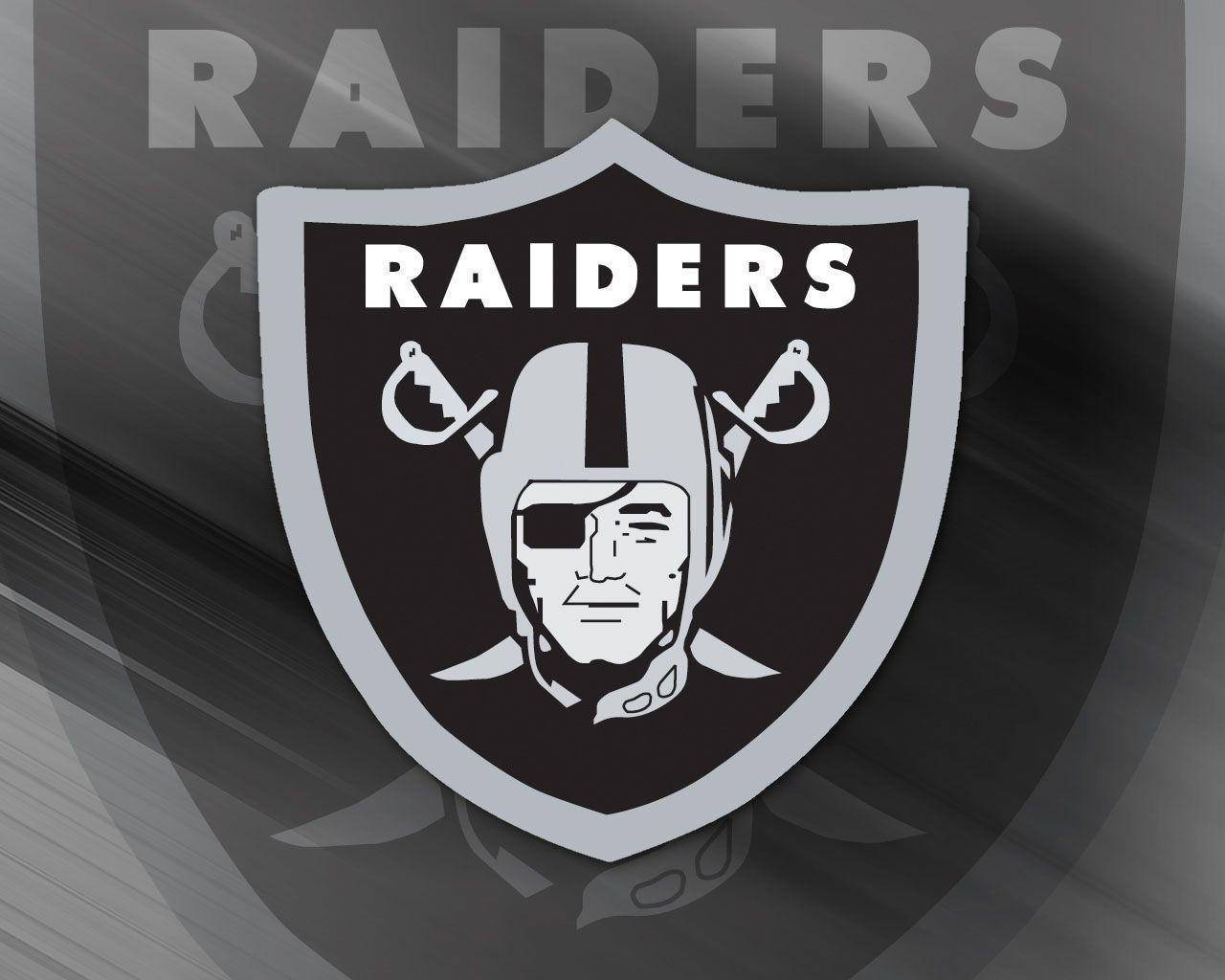 Oakland Raiders Logo Nfl Teams Grayscale Wallpaper