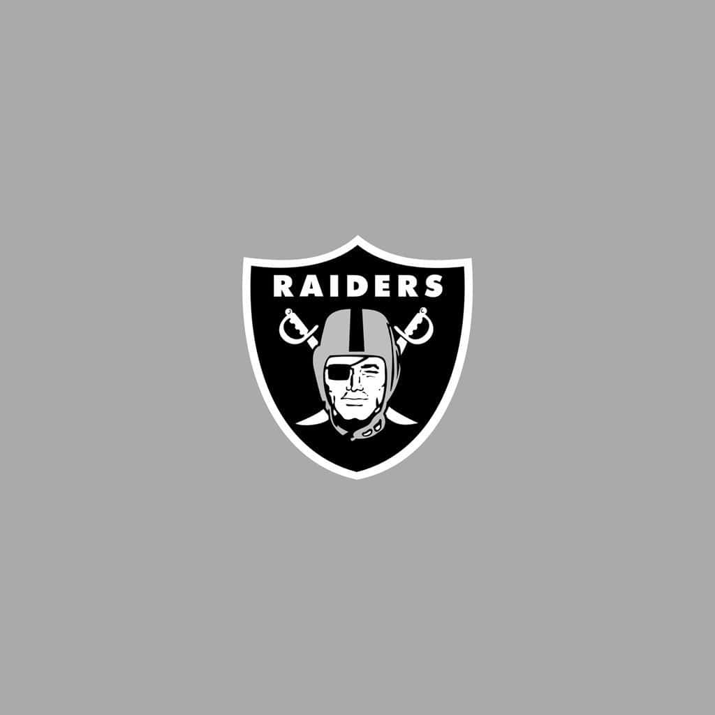 Oakland Raiders On Grey Wallpaper