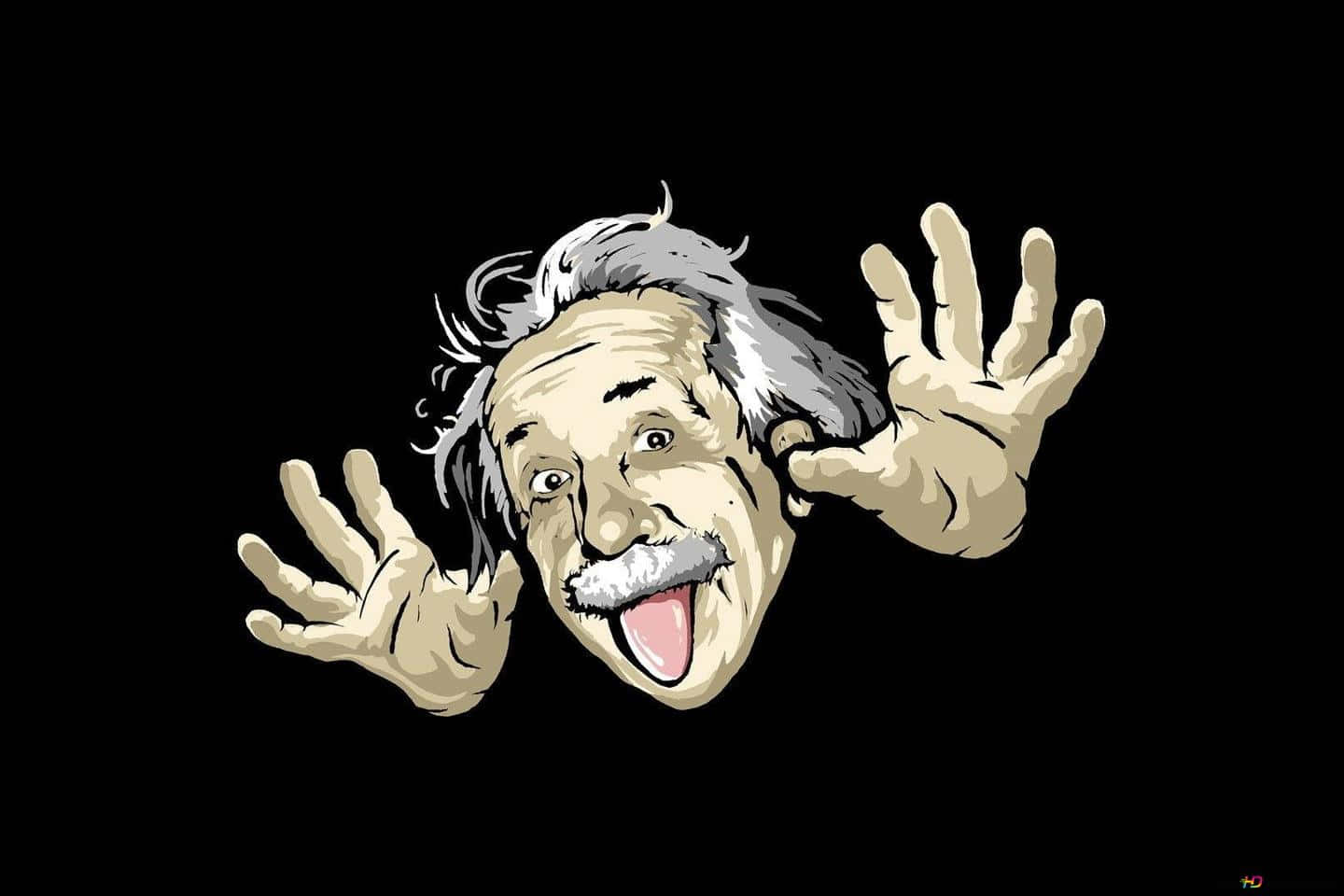 Odd Albert Einstein Art [wallpaper] Wallpaper