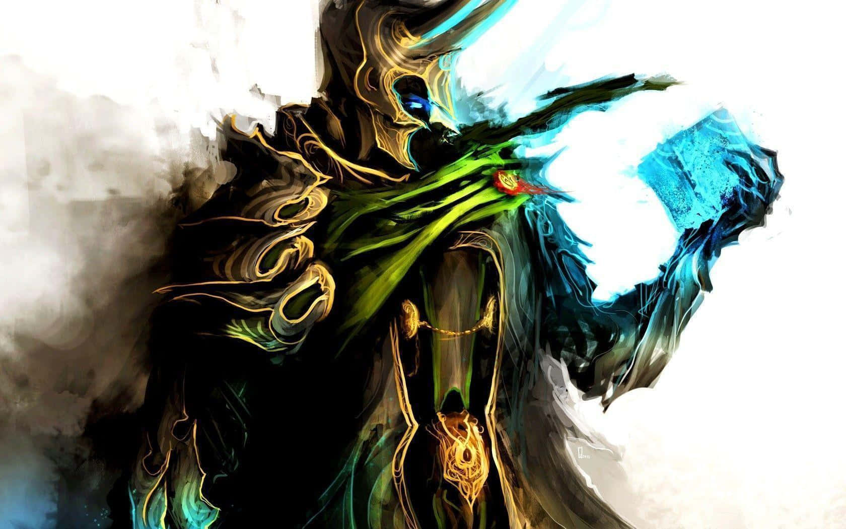 Odin’s Adopted Son, Loki, In The Classic Marvel Comic Story Wallpaper