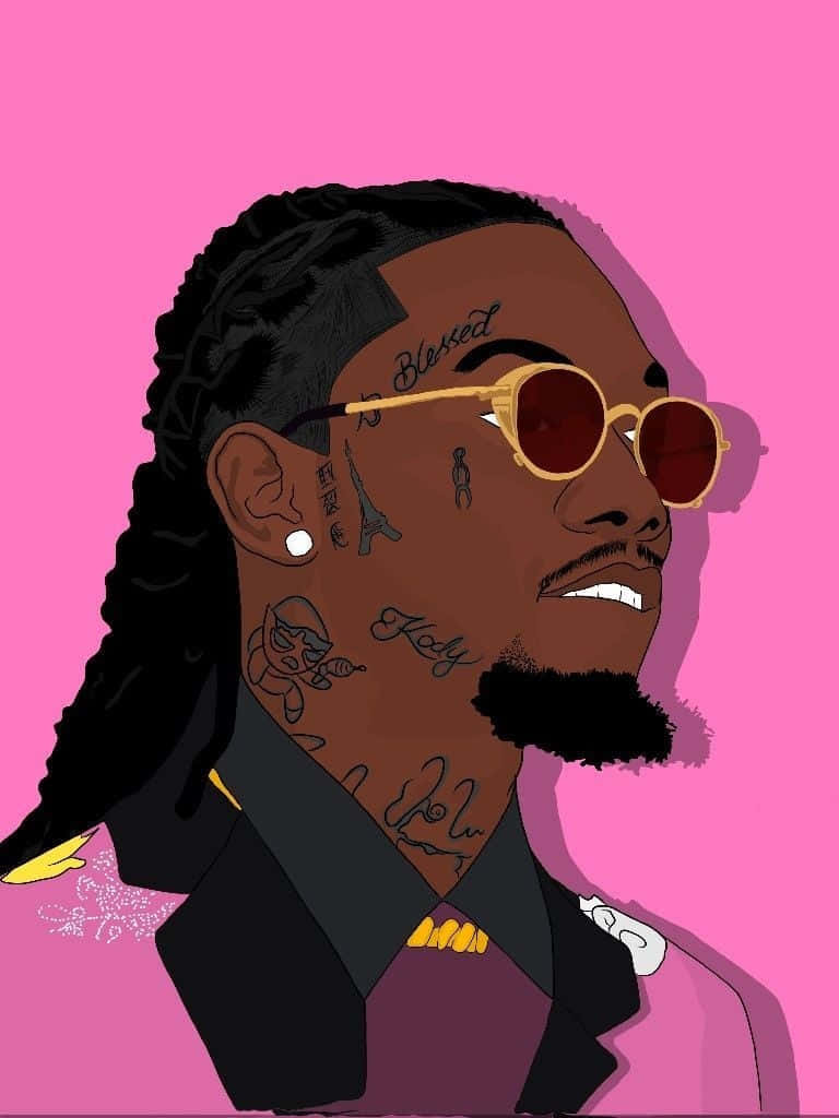 Offset American Cartoon Rappers Wallpaper