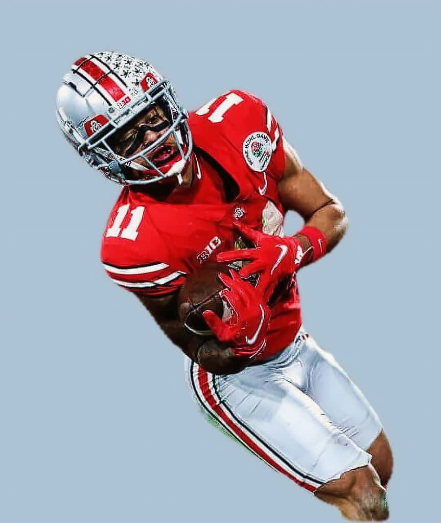 Ohio State Football Player Action Shot Wallpaper