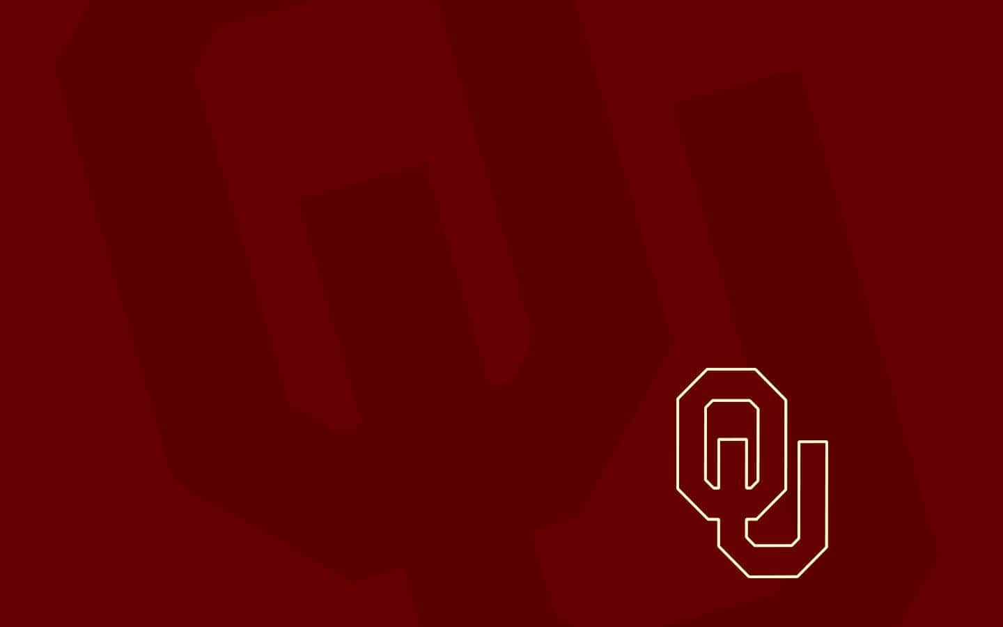 Oklahoma Sooners Logo On A Maroon Background Wallpaper