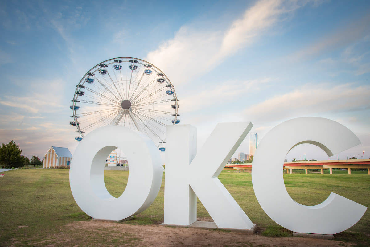 Oklahoma Wheeler Ferris Wheel Wallpaper