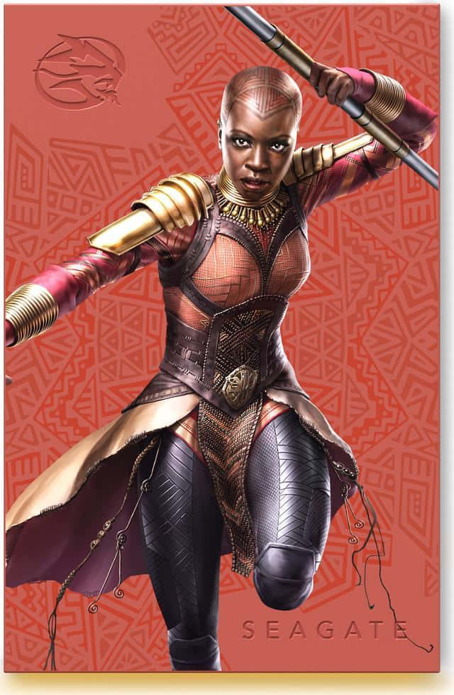 Okoye, The Strong Warrior From Black Panther Wallpaper