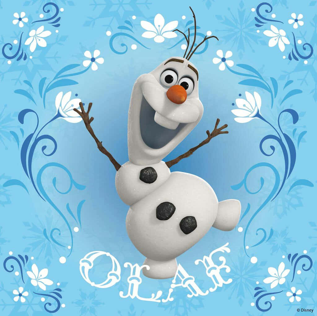 Olaf From Disney's Frozen Enjoys The Summer Sun Wallpaper