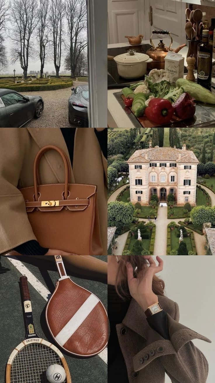 Old Money Lifestyle Collage.jpg Wallpaper