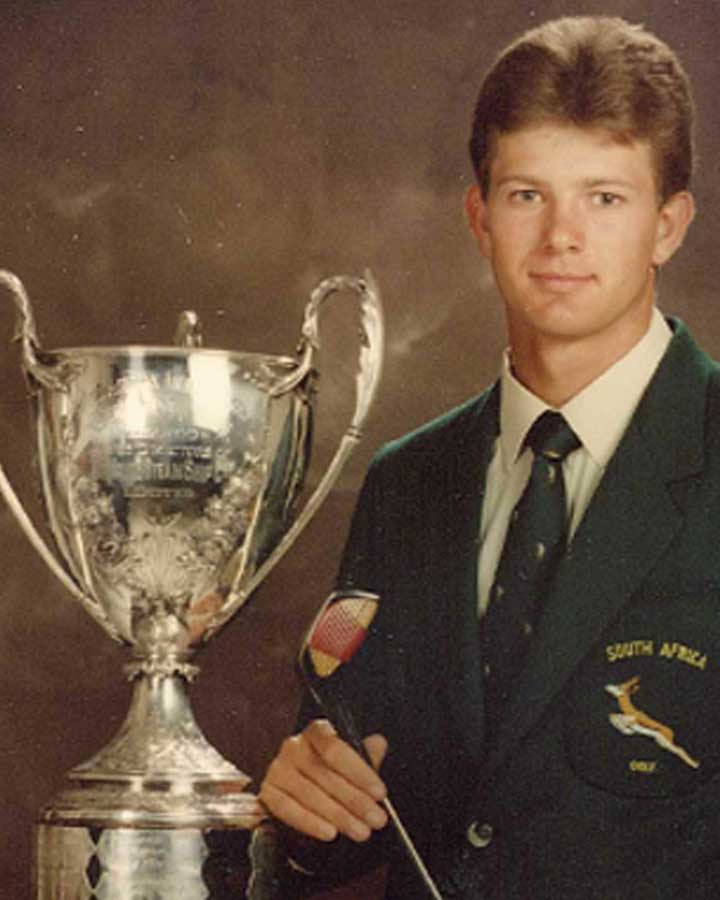 Old Photo Of Young Retief Goosen Wallpaper