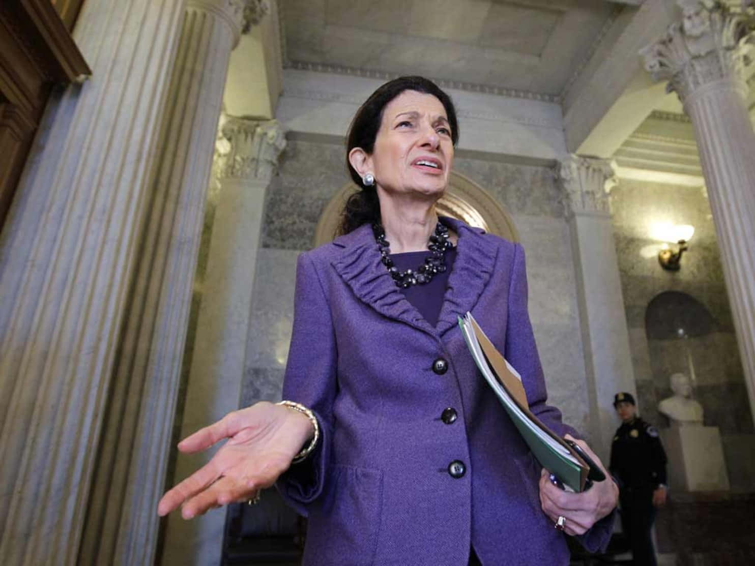 Olympia Snowe In Statuary Hall Wallpaper