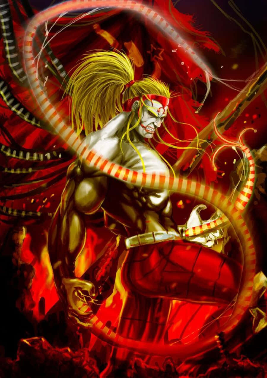 Omega Red, The Fearsome Marvel Comics Villain, In Action. Wallpaper