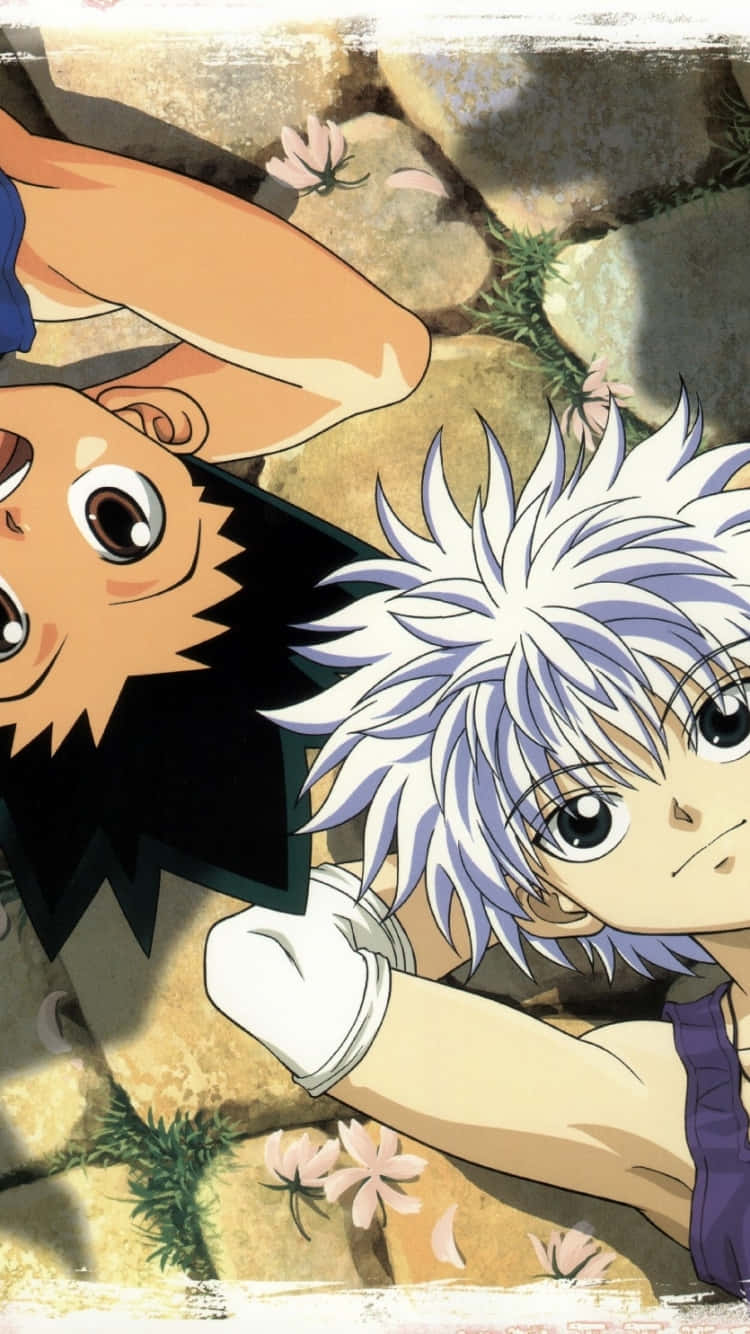 On The Go With Gon And Killua Wallpaper