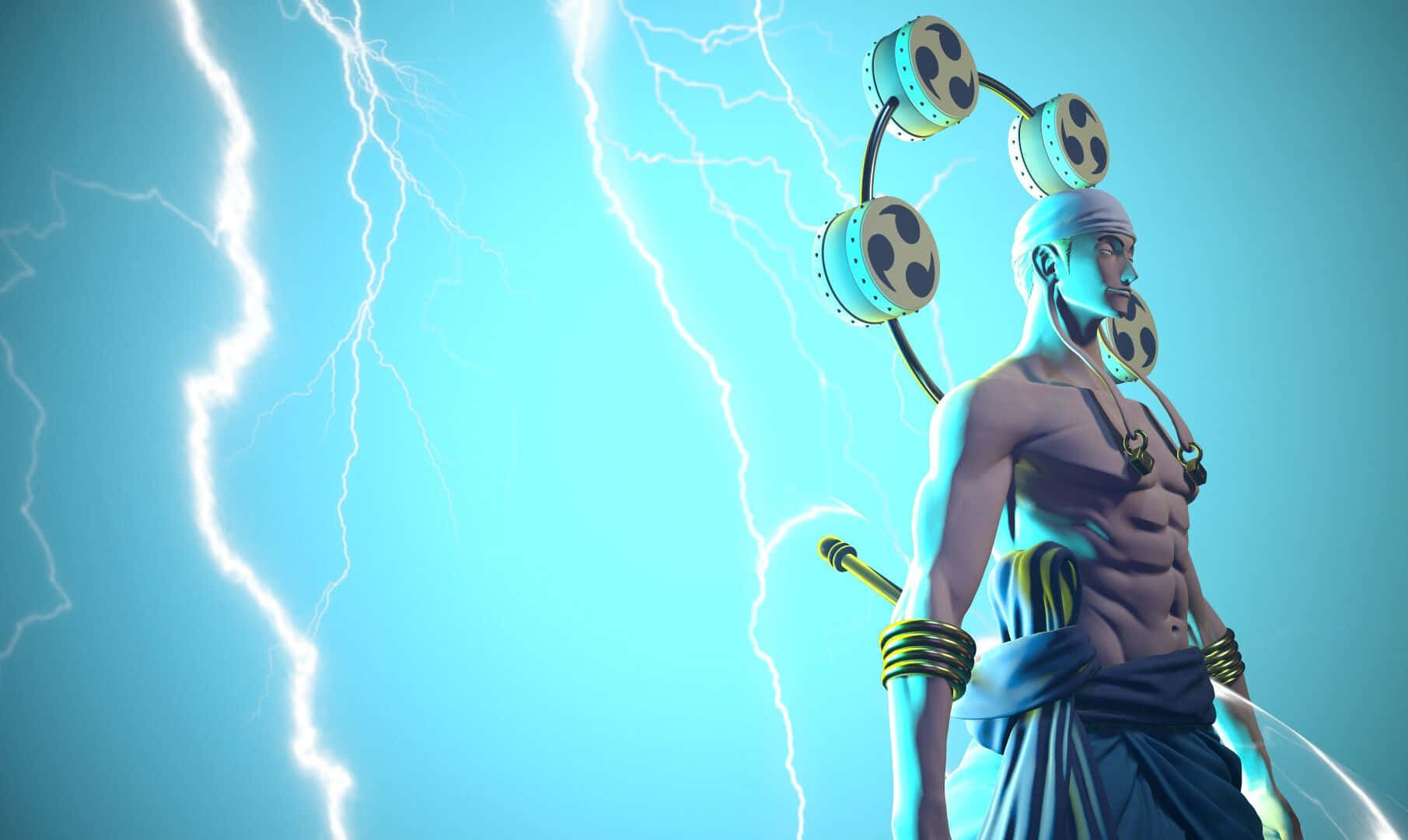 One Piece - Enel In His Thunder God Form Wallpaper