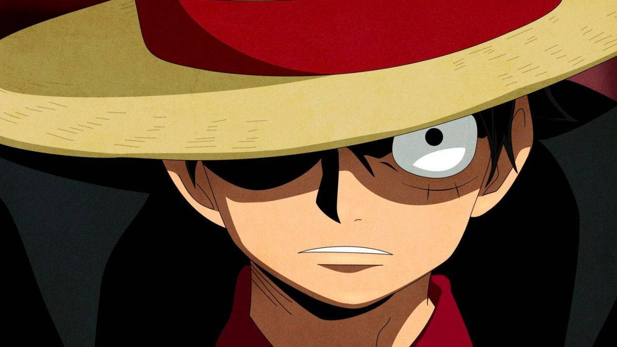 One Piece Luffy Close-up Serious Wallpaper