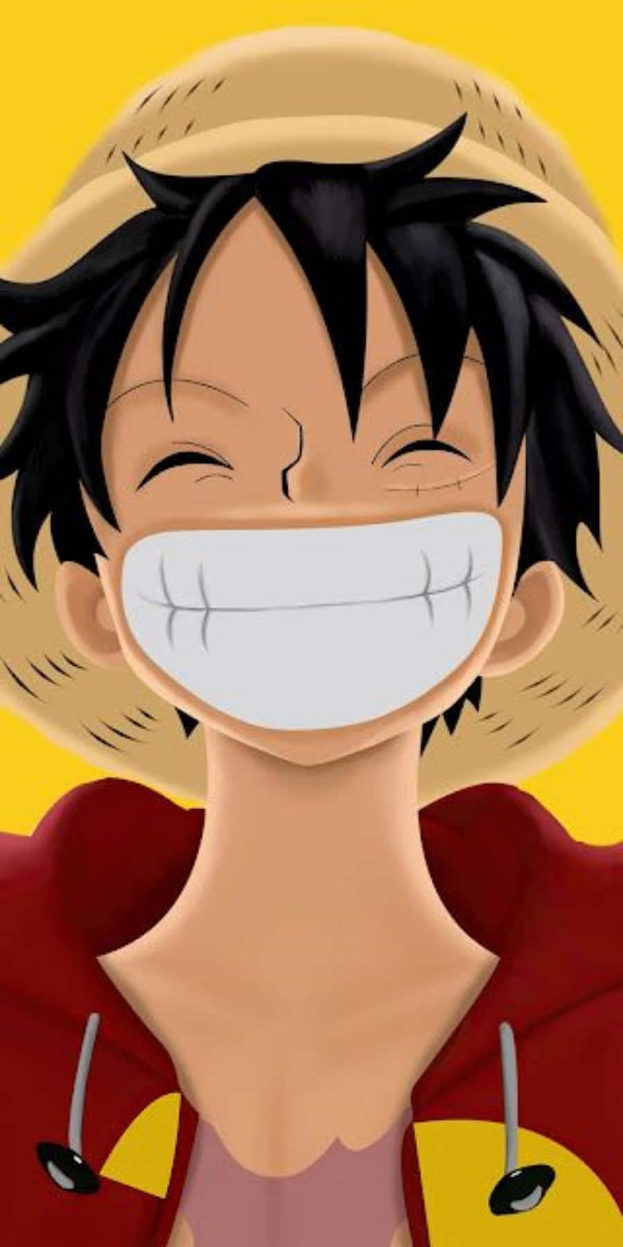 One Piece_ Luffy_ Joyful_ Expression Wallpaper