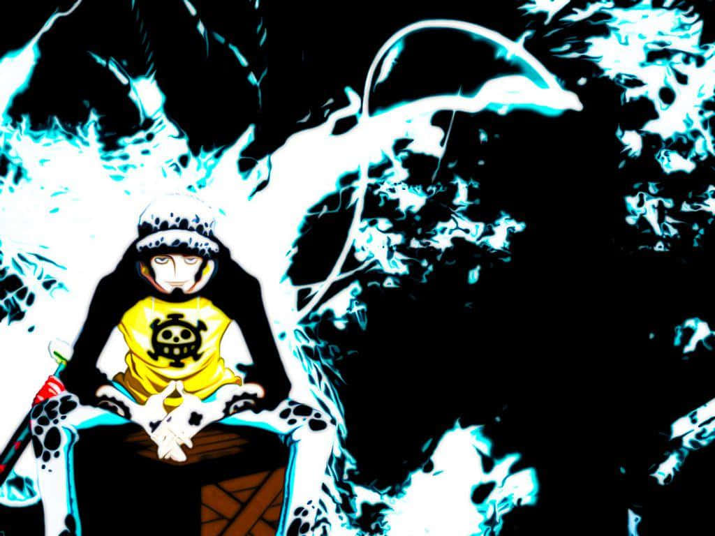 One Piece Trafalgar Law Looks On In Stoic Contemplation Wallpaper