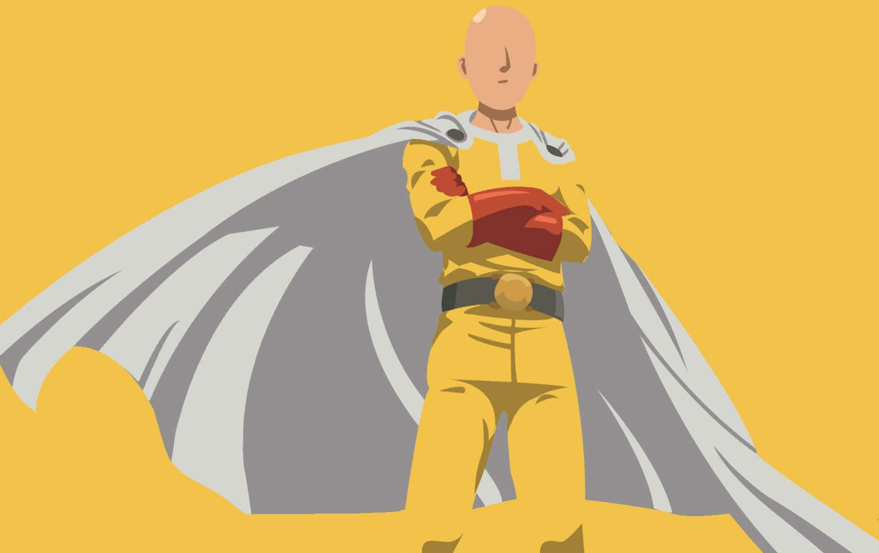 One Punch Man Minimalist Art Wallpaper