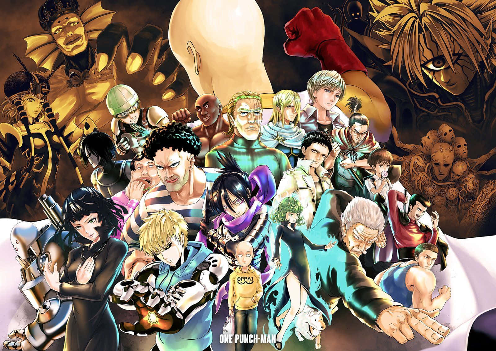 One Punch Man Season 2 Saitama And Garou Face Off Wallpaper