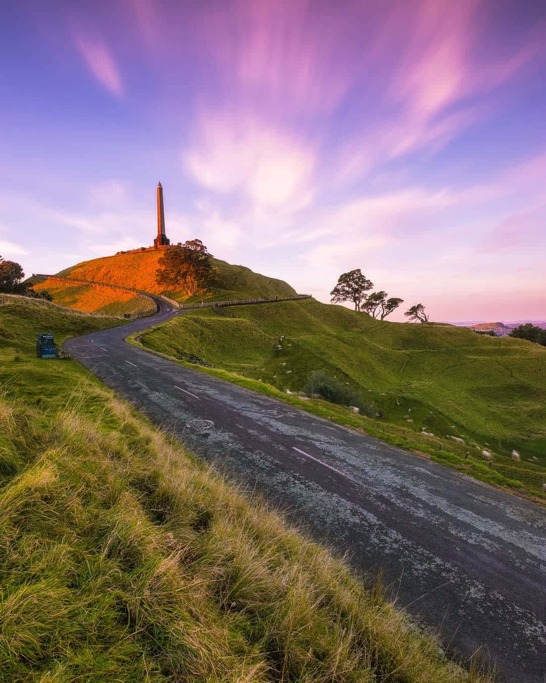 One Tree Hill Monument Auckland Dusk Wallpaper