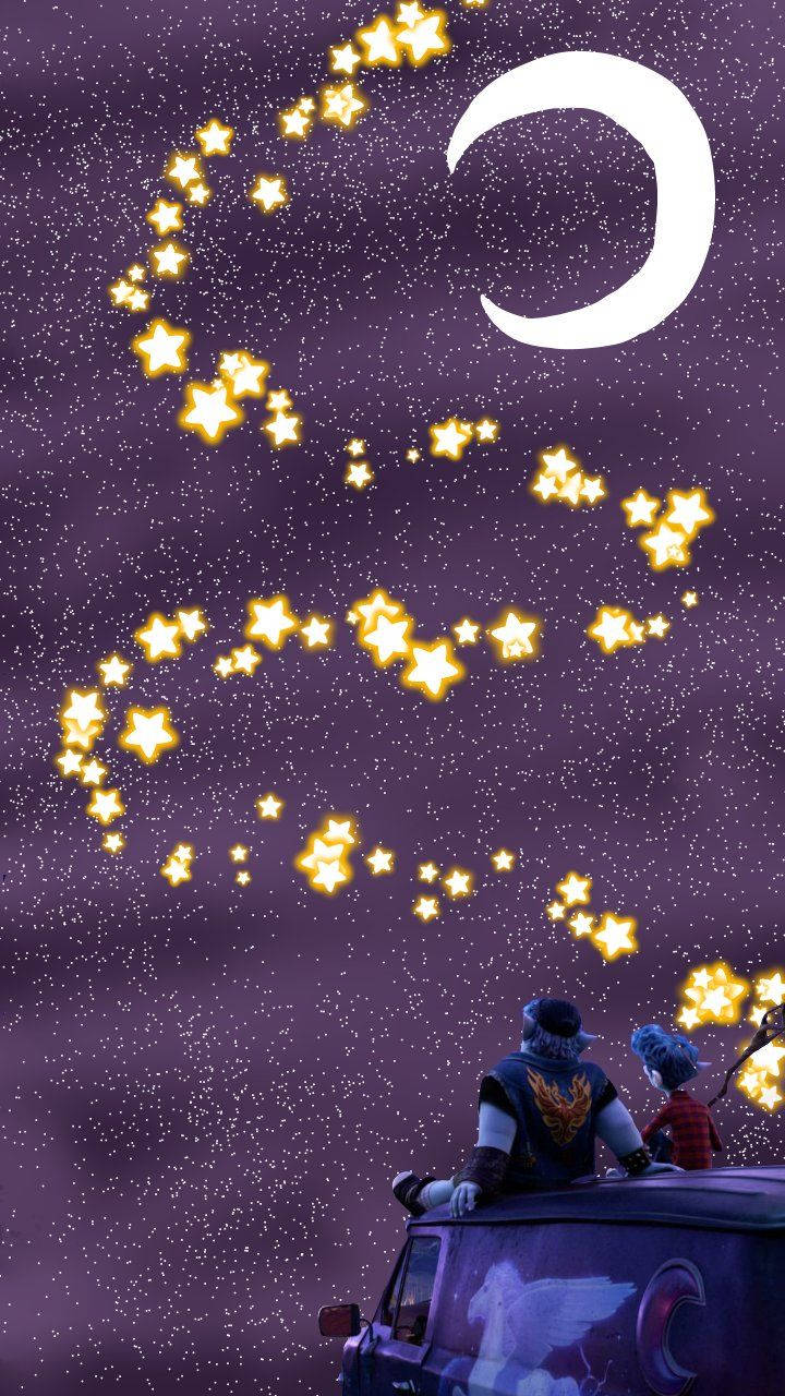 Onward Ian & Barley With Stars Wallpaper