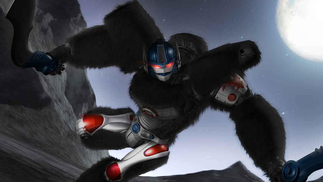 Optimus Primal Moonlit Roar Wallpaper