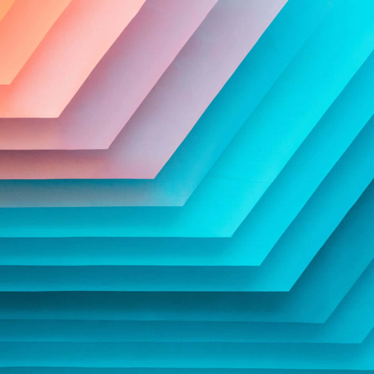 Orange And Teal Paper Stack Wallpaper