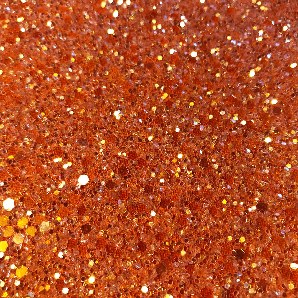 Orange Glitter Sparkles Like Stars Wallpaper