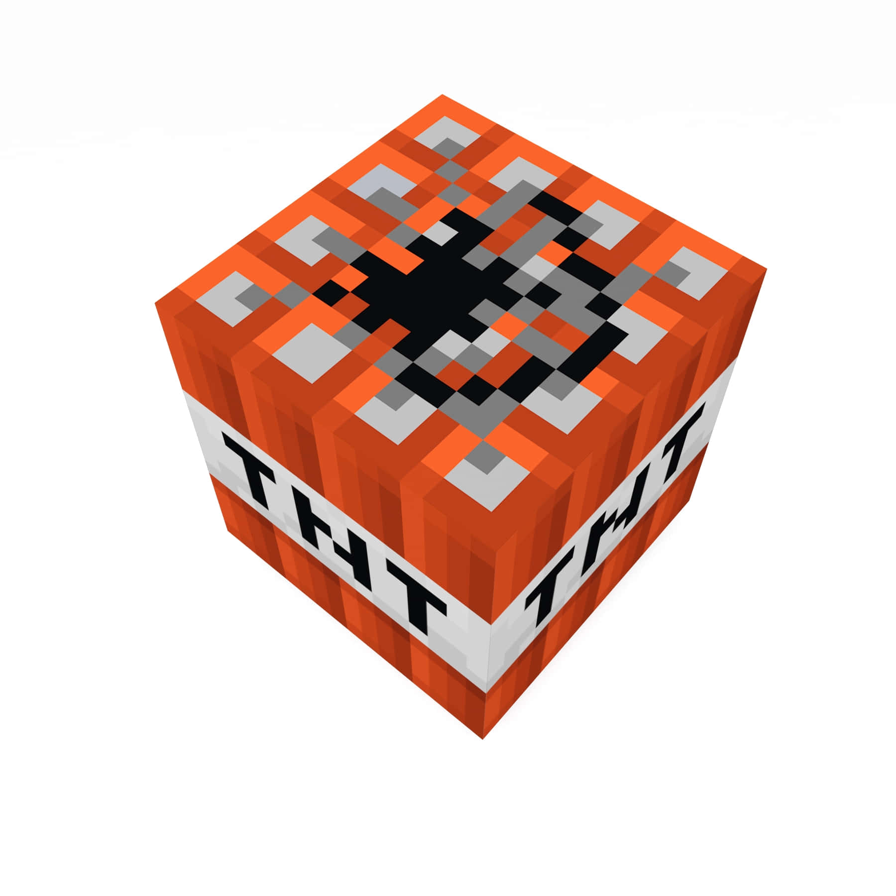 Orange Minecraft Tnt Cube Wallpaper