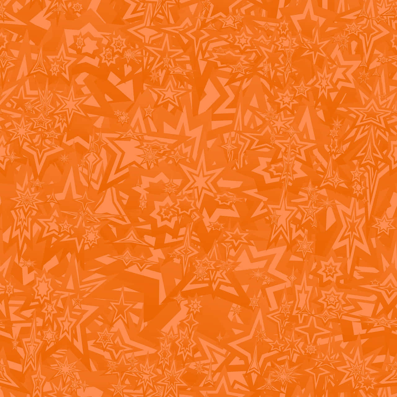 Orange Starry Background With Stars Wallpaper