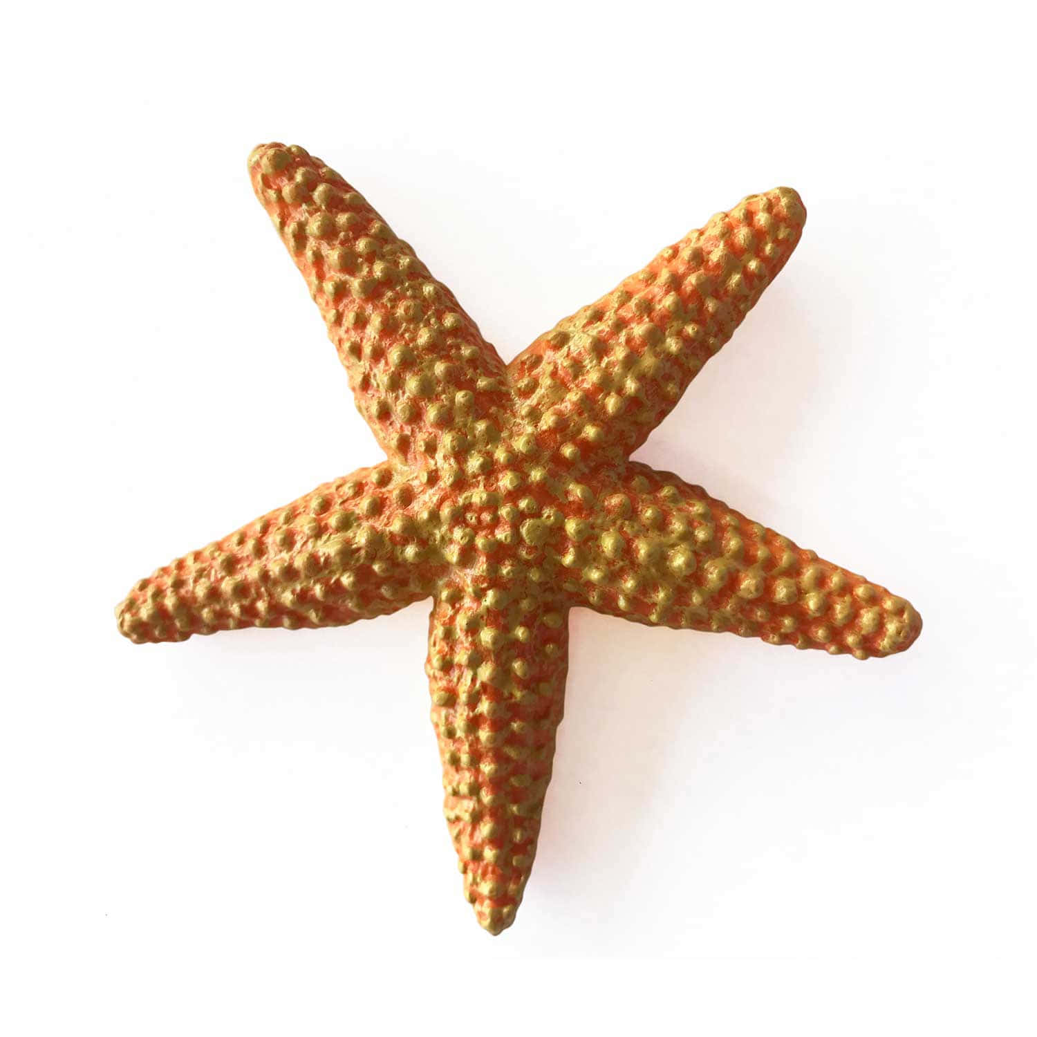 Orange Textured Starfish Wallpaper