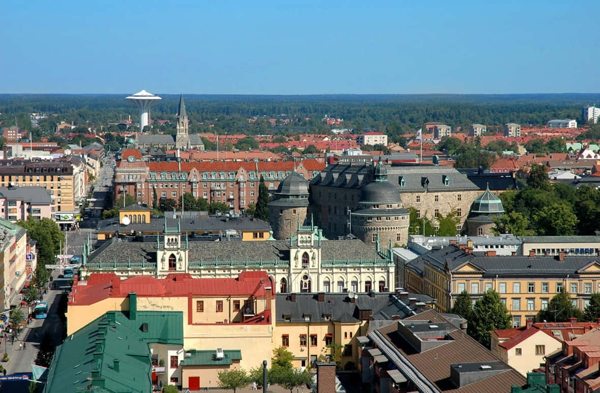 Orebro Cityscape Sweden Wallpaper