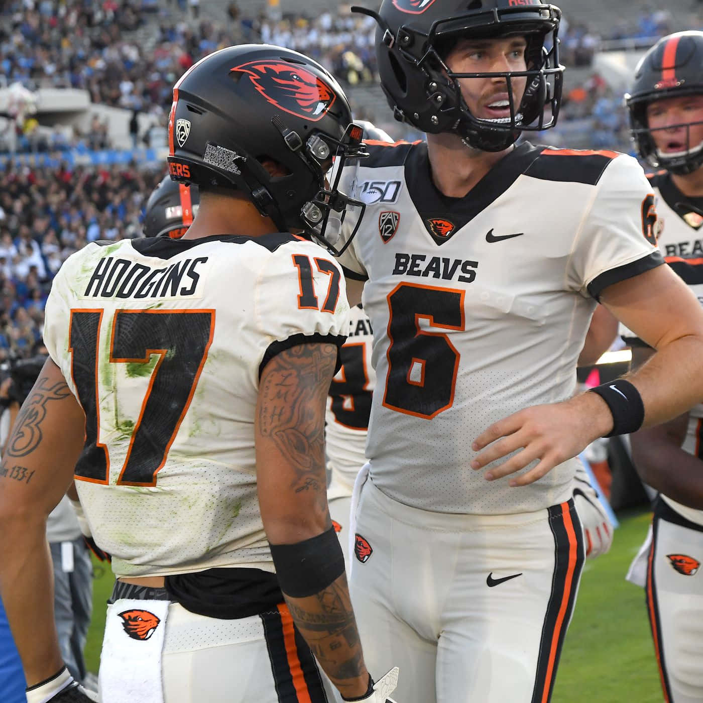 Oregon State Beavers Football Players Celebrating Wallpaper