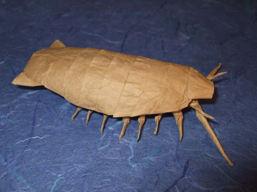 Origami Giant Isopod Craft Wallpaper