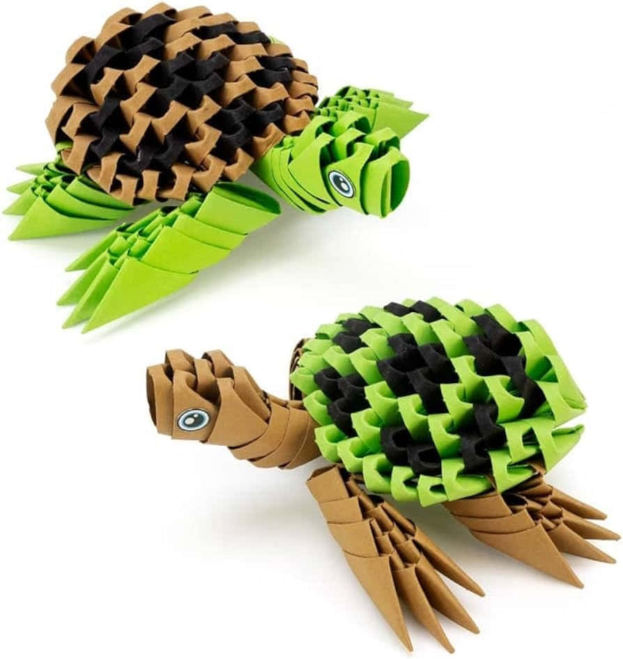 Origami3 D Turtle Craft Wallpaper