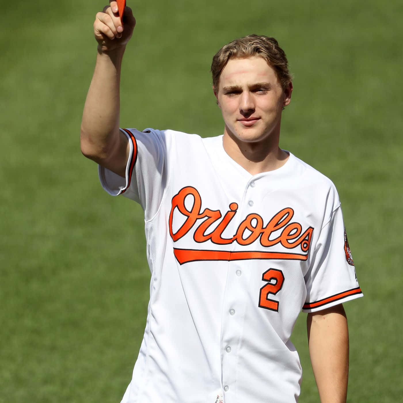 Orioles Player Gunnar Henderson Salute Wallpaper