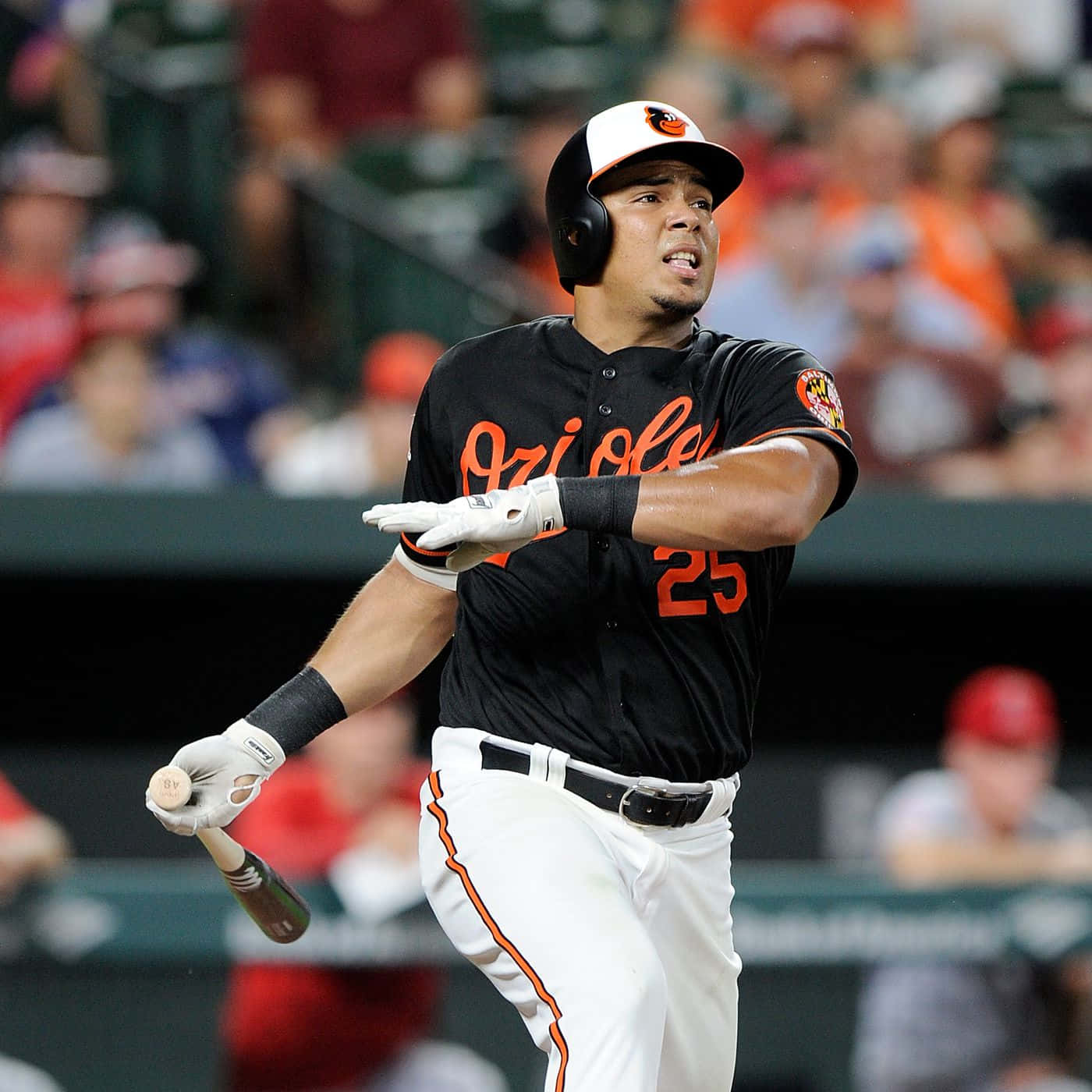 Orioles Player Swing Follow Through Wallpaper