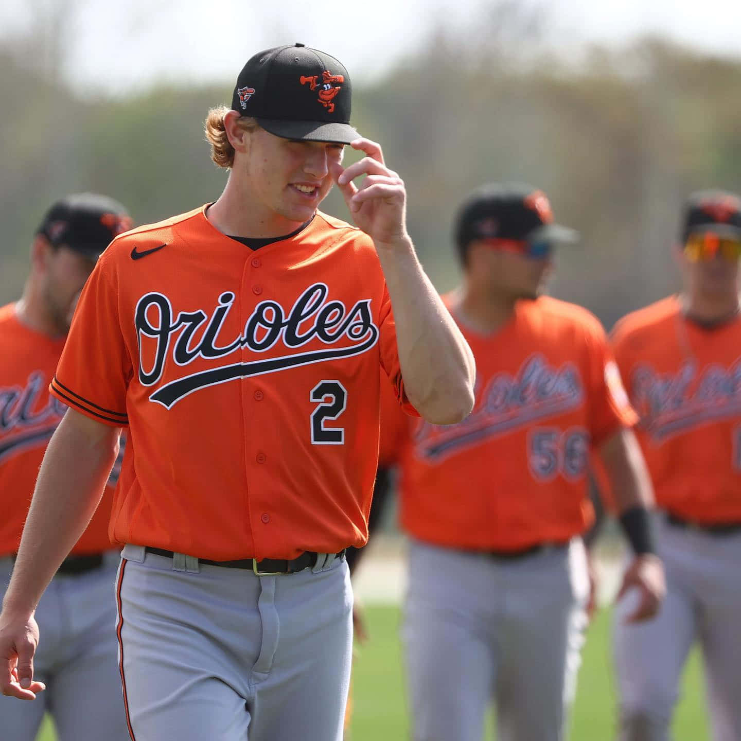 Orioles Player Walking Off Field Wallpaper