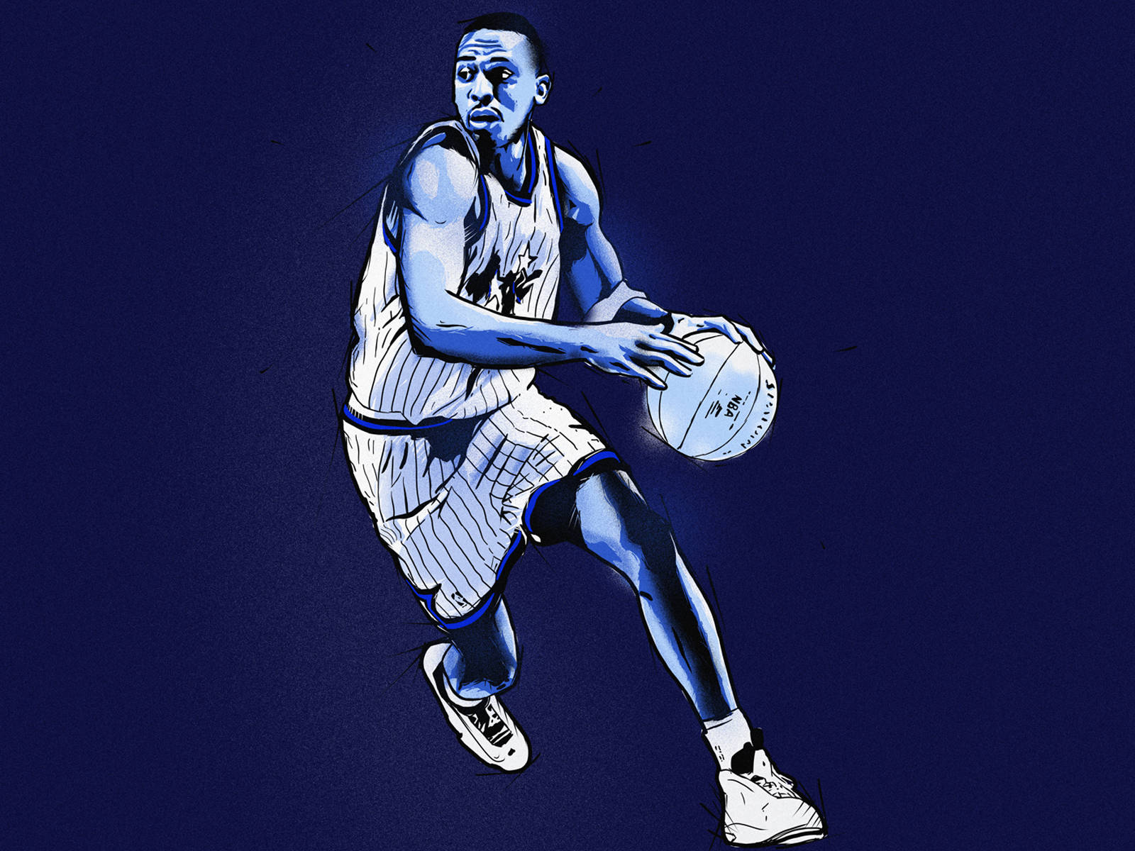 Orlando Magic Penny Hardaway Digital Art Wallpaper