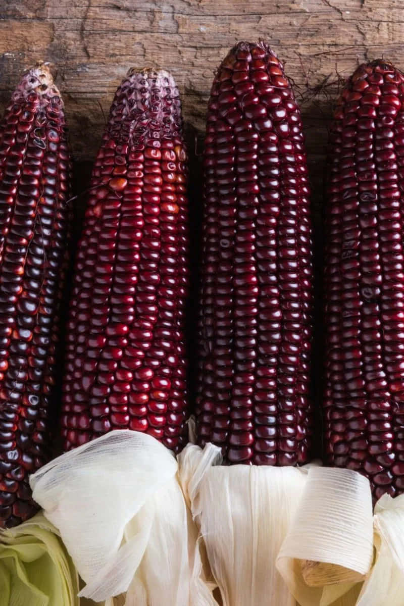 Ornamental Variety Of Purple Corn Ear Wallpaper