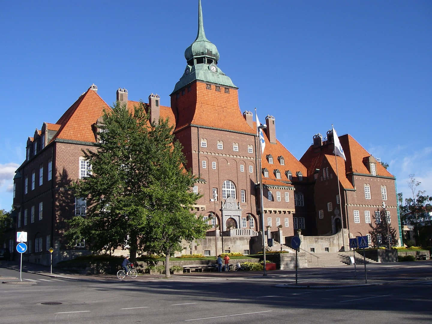 Ostersund Sweden Historic Building Wallpaper