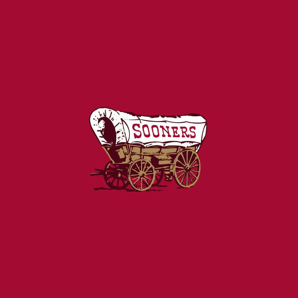 Ou Sooners Wagon In Red Wallpaper